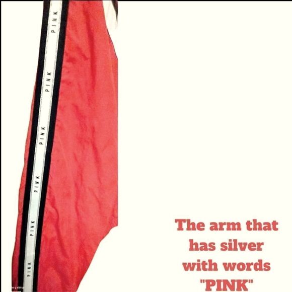 Pink Victoria Secret light weight Windbreaker Full Zip Up Jacket. - Picture 3 of 10